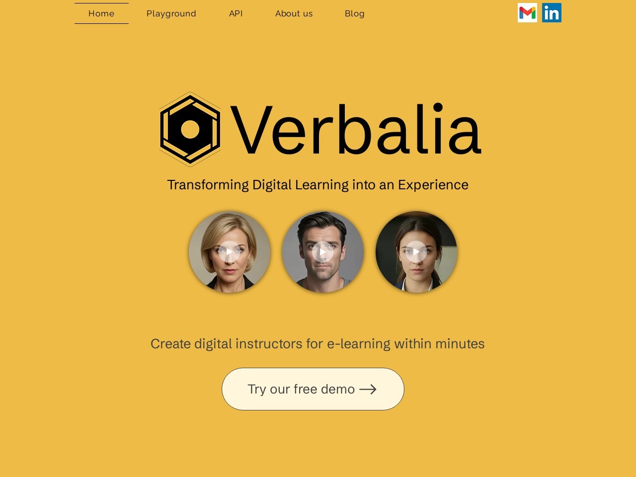 Verbalia | AI Facial Video Generation | Video Translation and Creation API